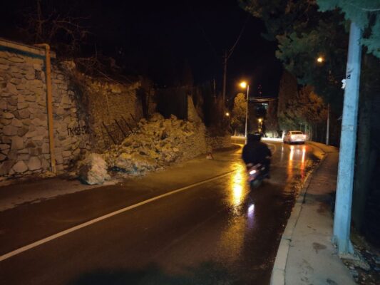 Вечернее происшествие на автодороге «Ливадия – Симеиз»: обвалилась подпорная стена